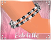 E~ Bracelet L, Slv / Blk