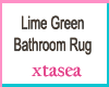 LIme Green Bathroom Rug