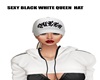 SEXY B/W QUEEN HAT