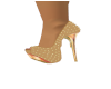 Jewelled Pumps Gold