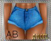 [AIB]Denim Shorts Blue