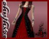 Goth long corset dress