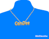 CanDee gld name necklace