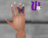 Butterfly Ring purple