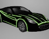 Neon Green Car