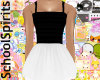 Kids Black & White Dress