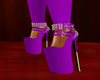 Purple Sweater Heels