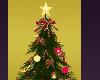 Christmas Tree Presents Gifts Santa Clause Star GOLD PINK Green 