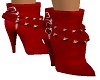RED COTURE ANKLE BOOTS