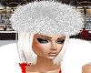 white fur hat