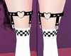 P! Chess Socks White