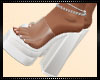 ! White Diva Sandals