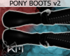 +KM+ Pony Boots Blk 2
