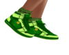 Green sneakers+socks UA