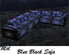 Blue Black Sofa