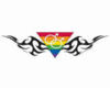 gay tribal sticker