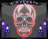 -V- Neon Skull Poster