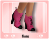 Leather Boots Pink