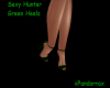 Sexy Hunter Green Heels