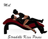 Red Straddle Kiss Poses