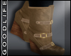 GL| Tan Wedge Boots