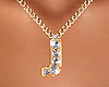 J Letter Gold Necklace