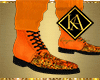 Spring orange boots