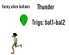 funny alien balloon