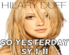 (HD)So Yesterday- H.Duff