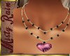 Blk Pearls-PinkHeart NKL