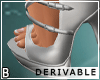 DRV Belt Open Toe Heels