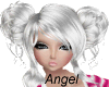 Kawii angel white hair
