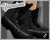 [Y] Black Leather Boot M
