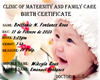 Mikeyla Birth Certificat