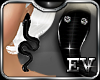EV Snake Earrings Black
