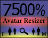 Any Avatar Size,7500%