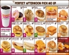 Dunkin Donuts food menu