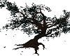 Animated Leafs Teal Tree