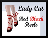 LC Black Red Heels