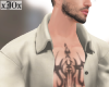 Khaki Open Shirt + Tatto