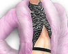 layerable pink fur coat