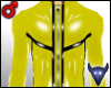 PVC catsuit yellow (m)