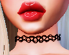 black choker-