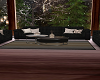 BLACK AND GOLD SOFA SET