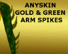 Green Yellow Arm Spikes