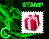 6C Red Present Stamp