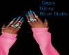 Sexy Navy Blue Nails