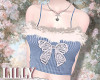 ribbon cami blue