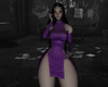 MK. Purple Dress