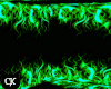 Green Flame Background M